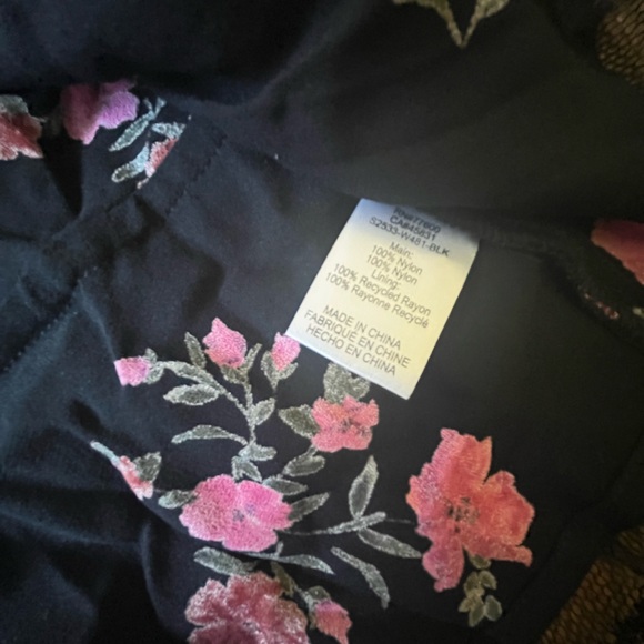 NWT Saltwater Luxe Black Floral Lace Corset Back Top Blouse Women’s Sz M‎ Goth - Picture 8 of 9